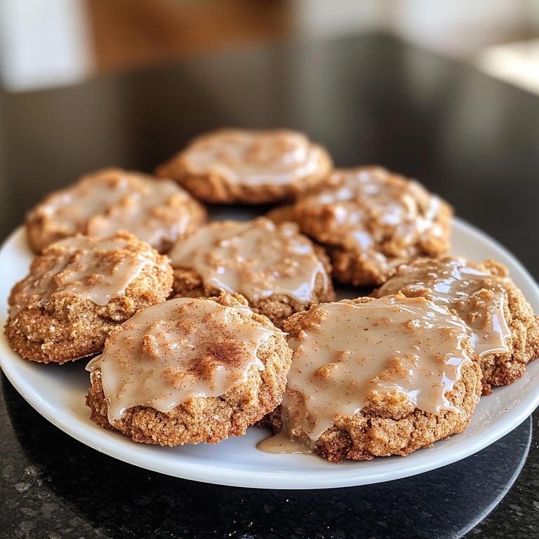 Glazed Speculoos Spice Cookies