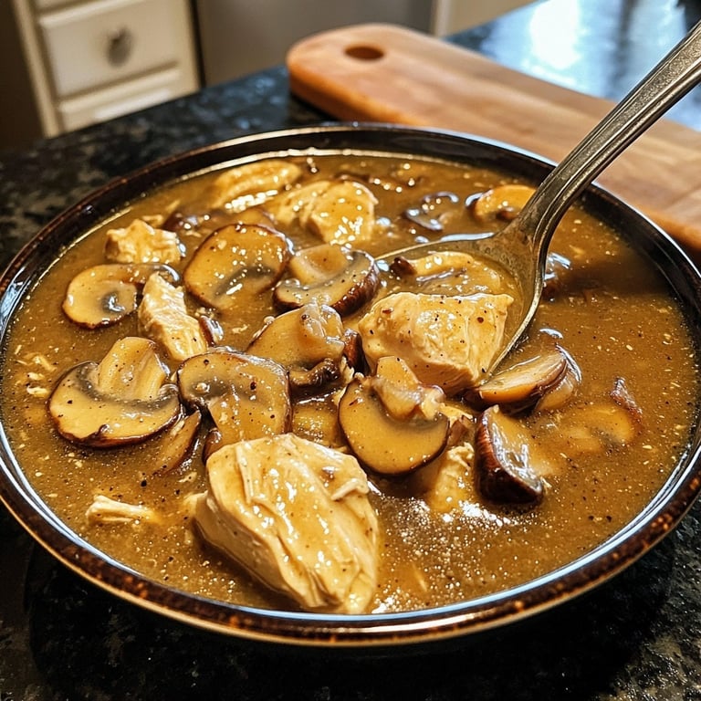 Rotisserie Chicken and Mushroom Chicken Soup