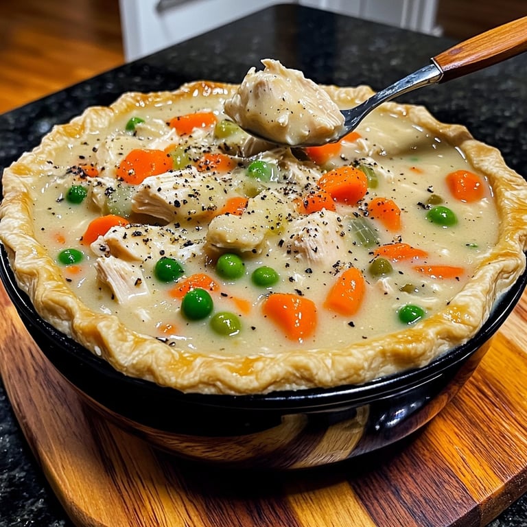 Slow Cooker Chicken Pot Pie Soup
