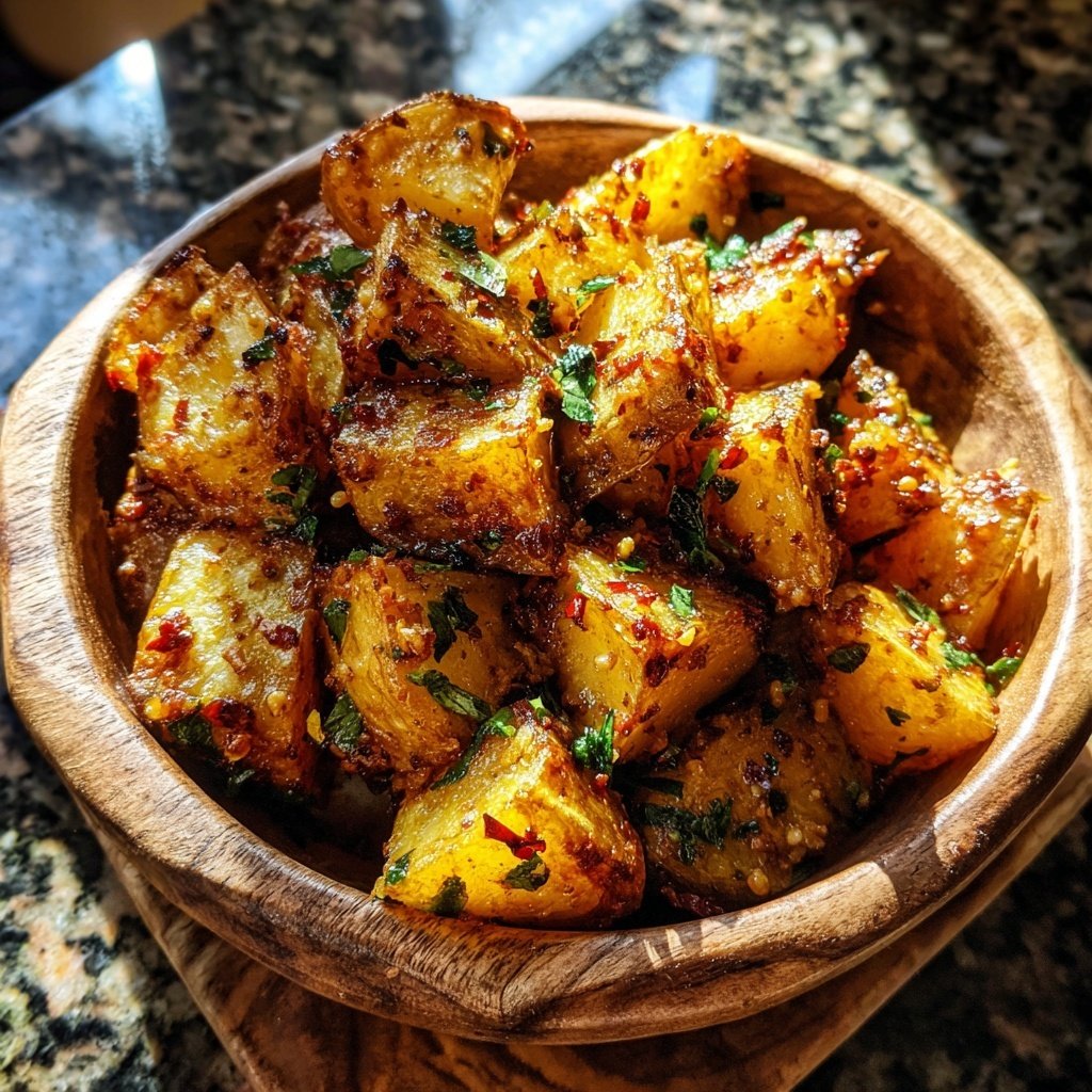 Honey Mustard Airfryer Potatoes
