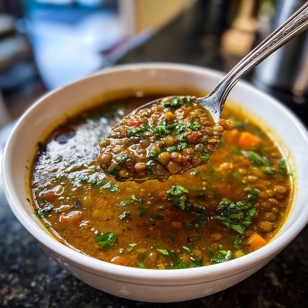 Italian Lentil Soup with Fresh Herbs