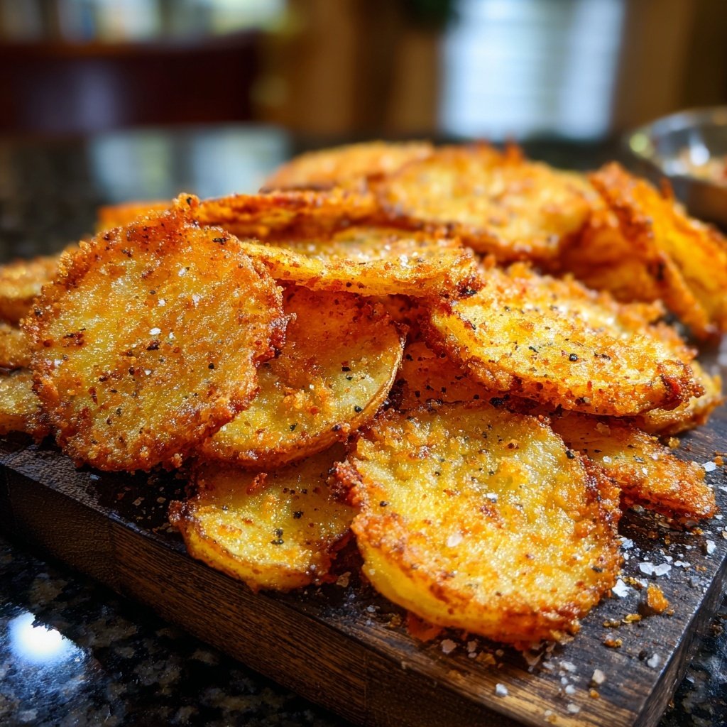 Airfried Crispy Potato Slices
