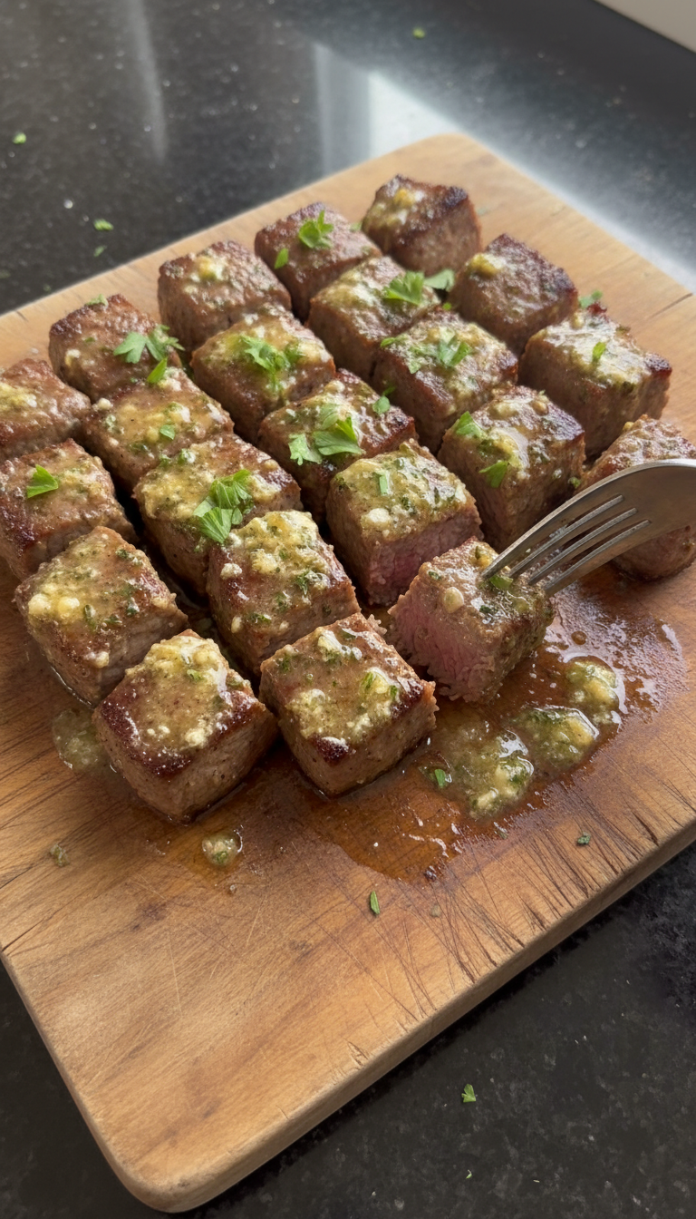 Herbed Butter Filet Mignon Bites