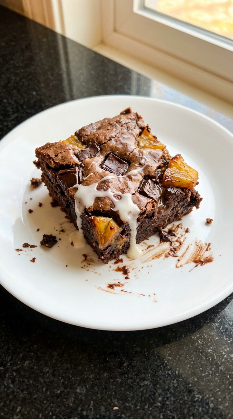 Pineapple Brownie Delight