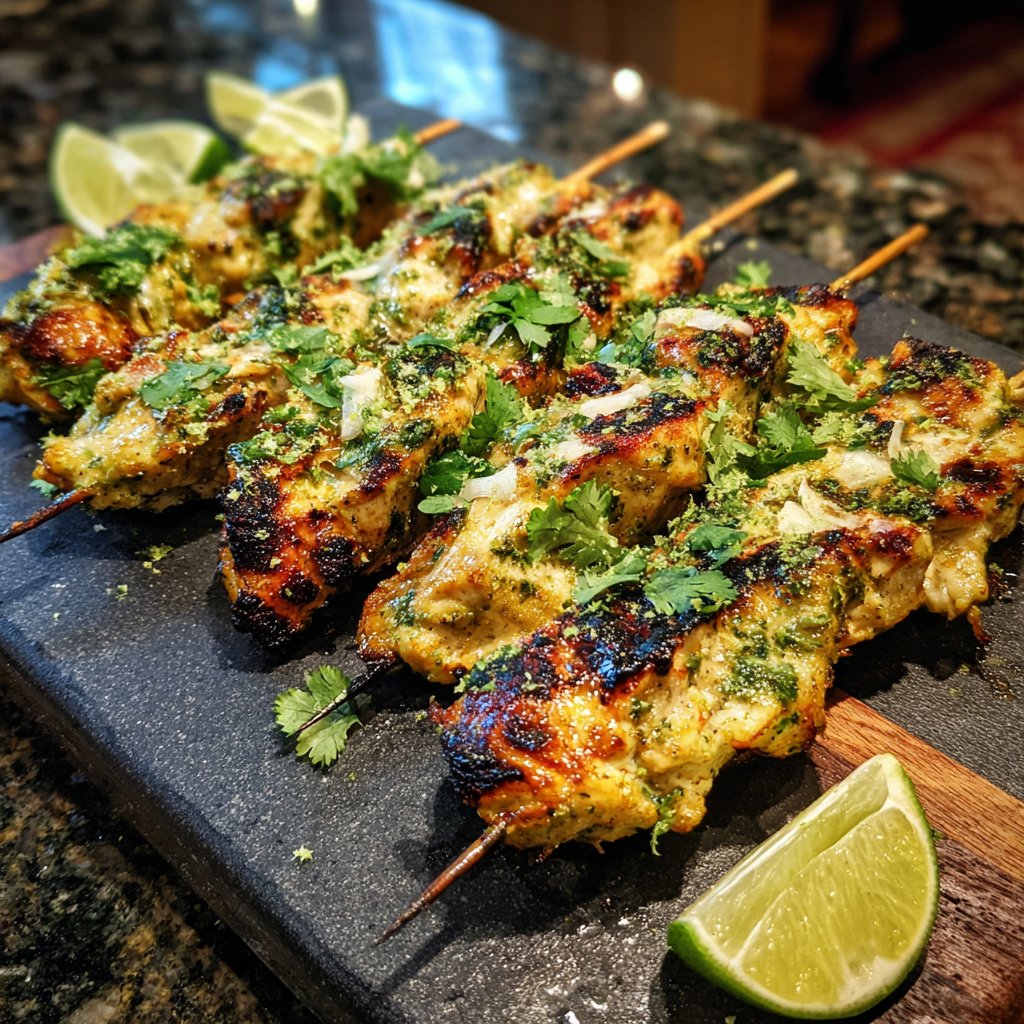 Coconut Lime Chicken Skewers