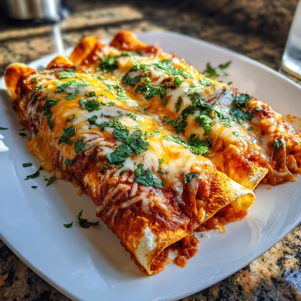 High Protein Bean Enchiladas