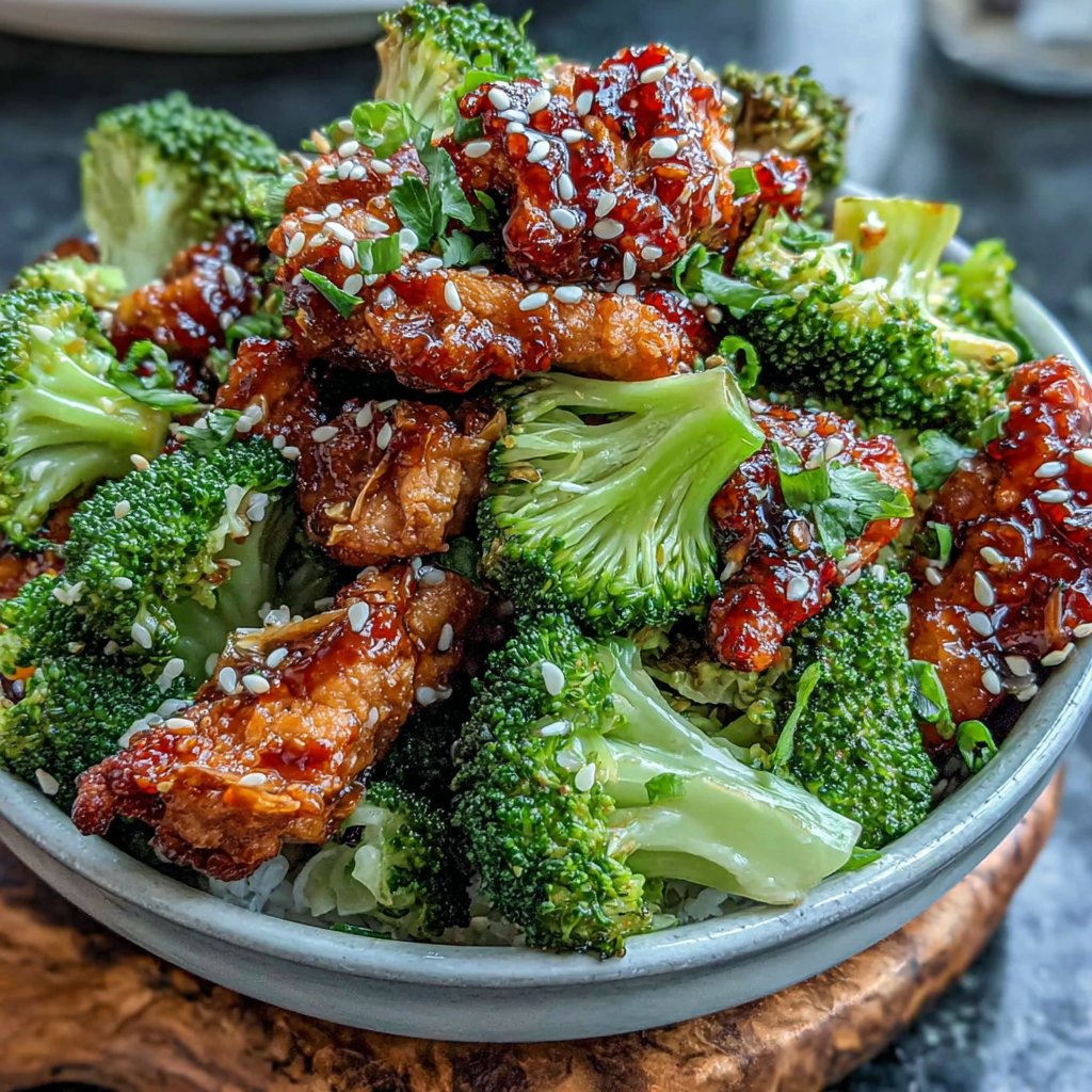 Teriyaki Chicken Broccoli Bowl