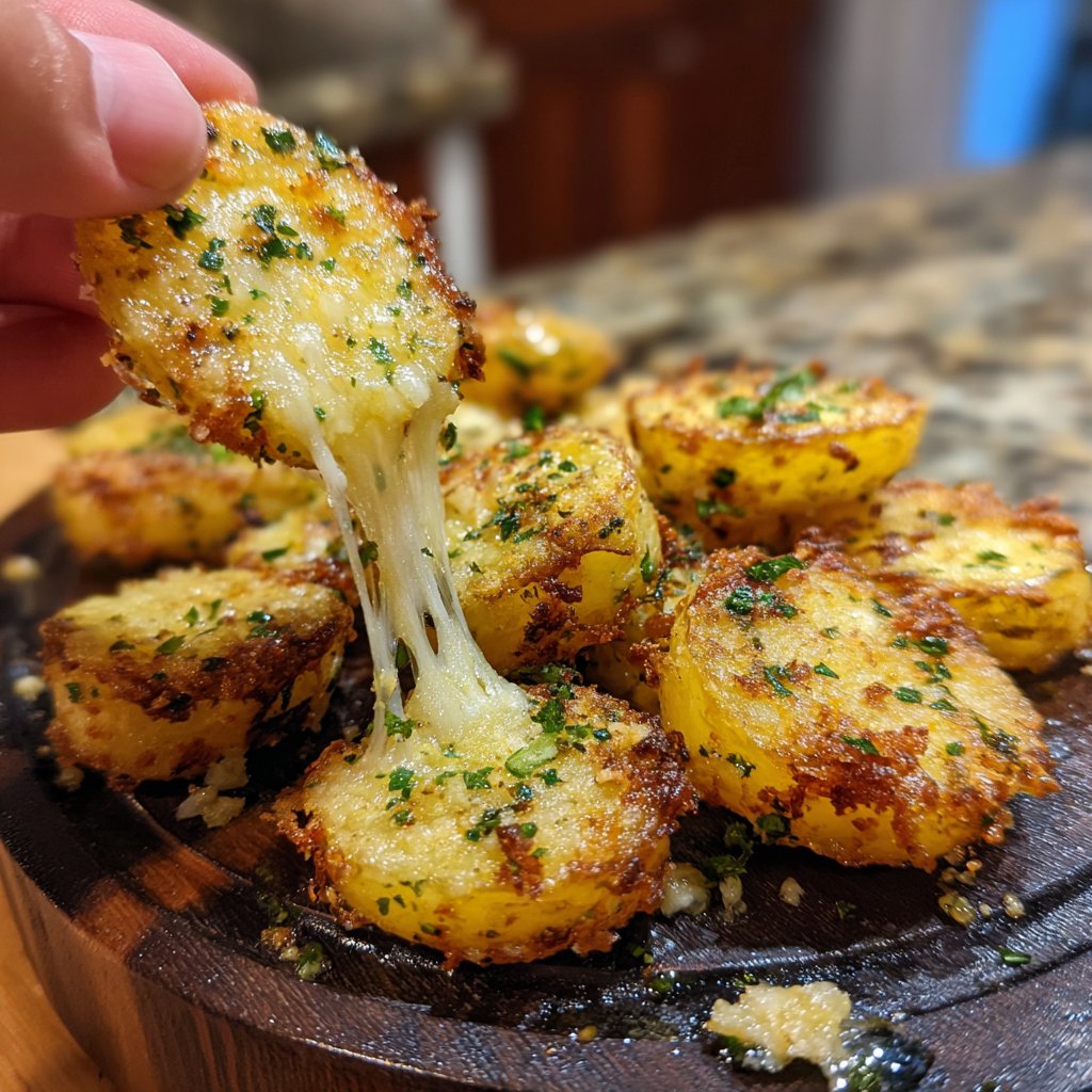 Garlic Parmesan Airfried Potatoes
