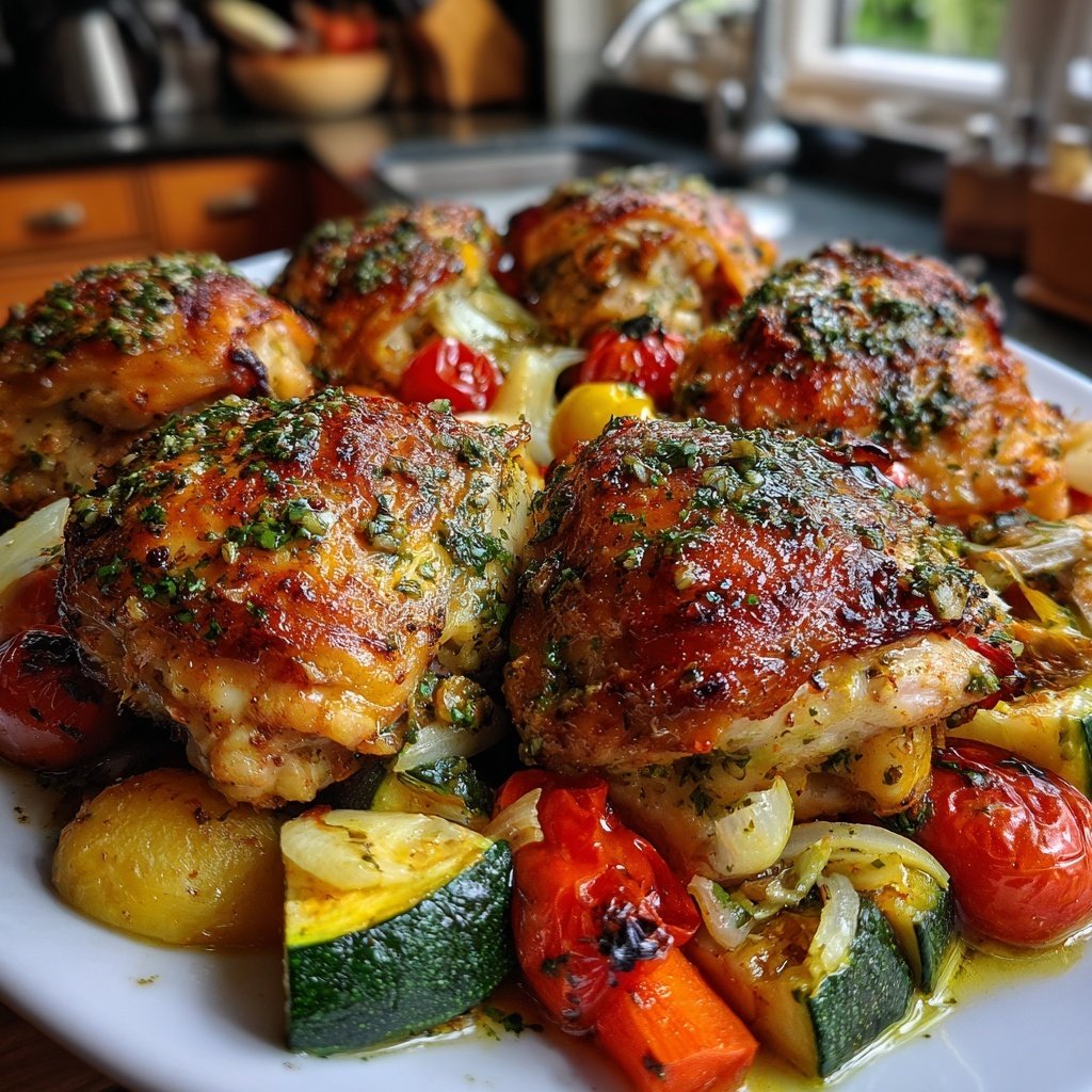 Provencal Roasted Chicken Thighs