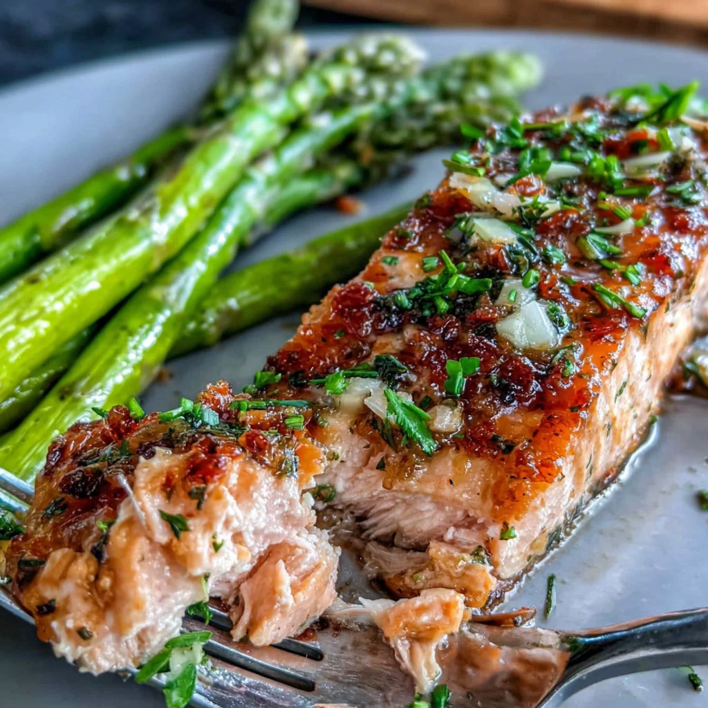 Baked Salmon with Asparagus
