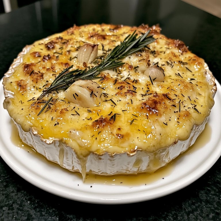 Baked Camembert with Rosemary and Garlic