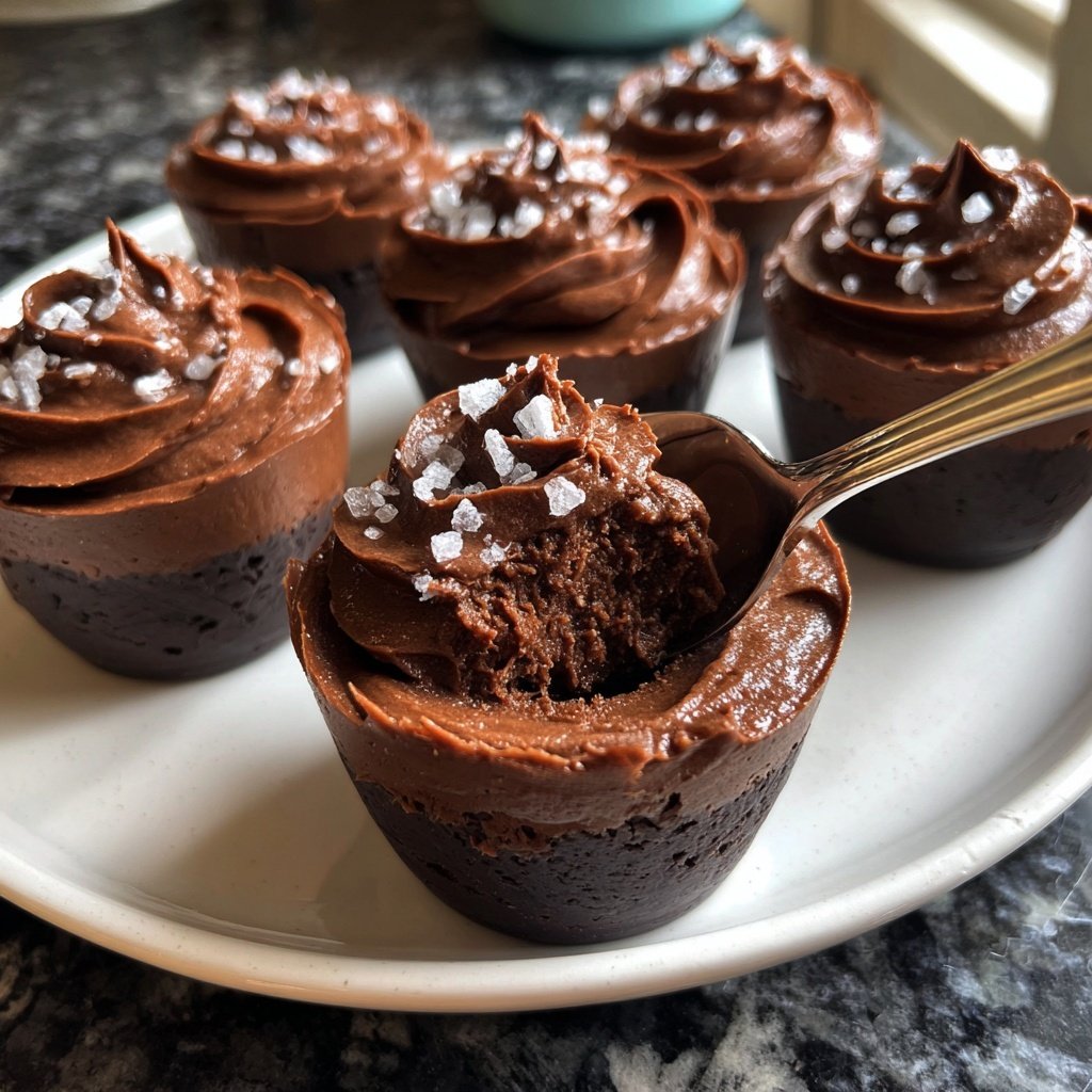 Dark Chocolate Mousse Cups