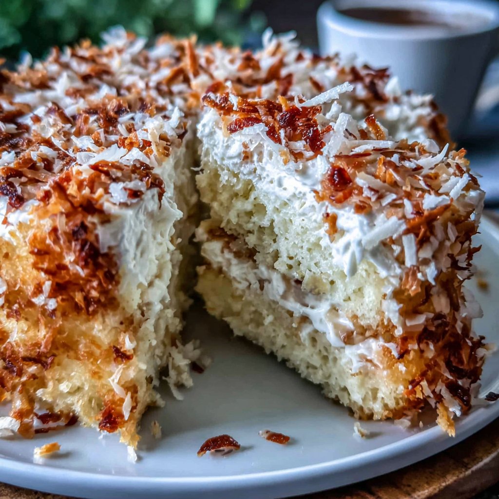 Coconut Chiffon Spring Cake