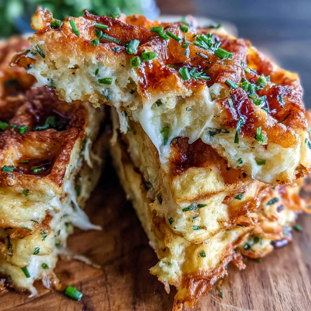 Cheddar & Chive Cornmeal Waffles