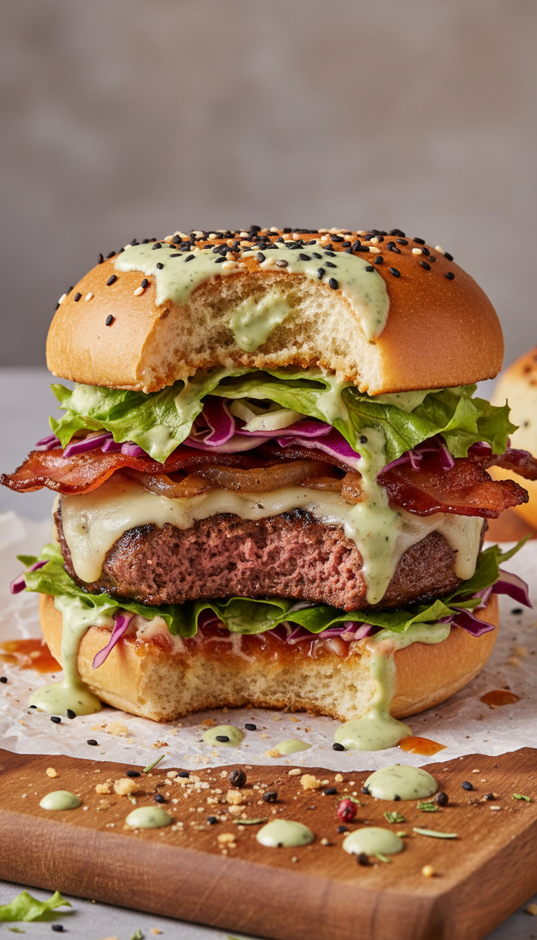 Spicy Wasabi Aioli Burger