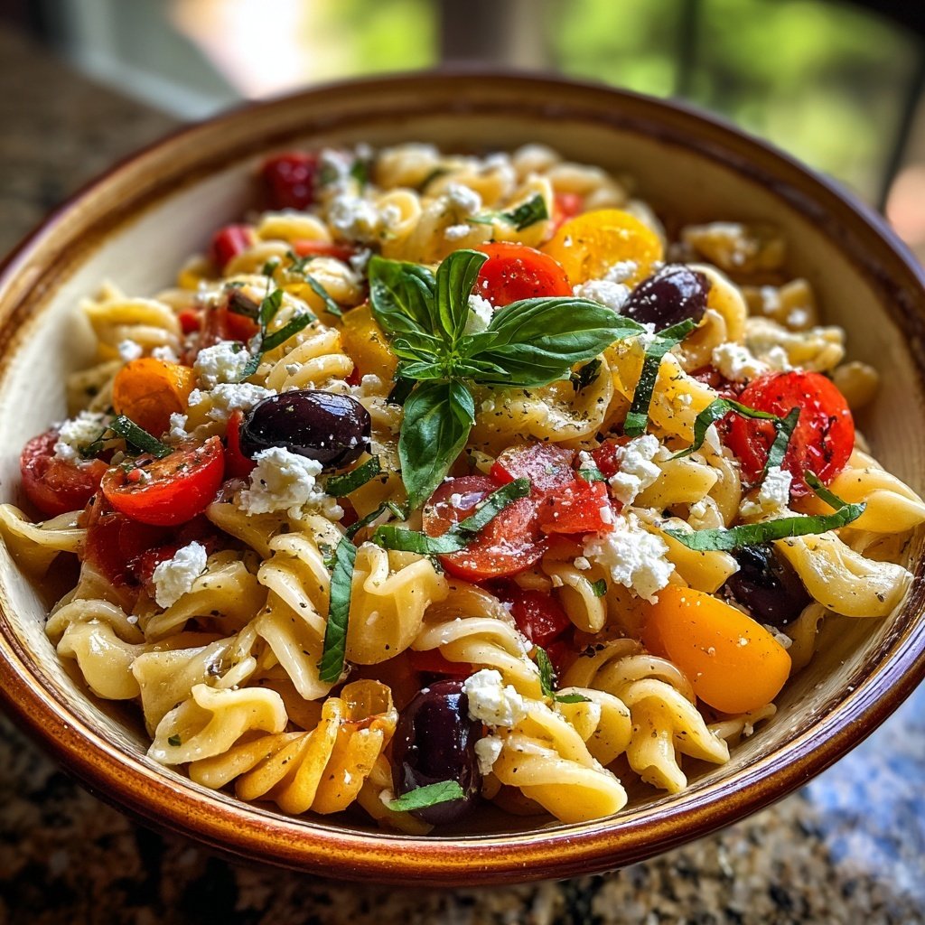 Mediterranean Veggie Pasta Salad