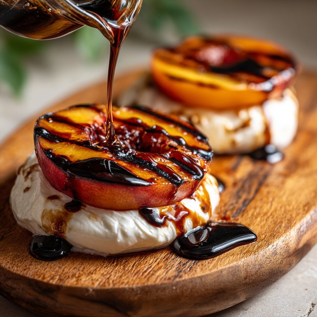 Balsamic Glaze for Grilled Peaches and Burrata​