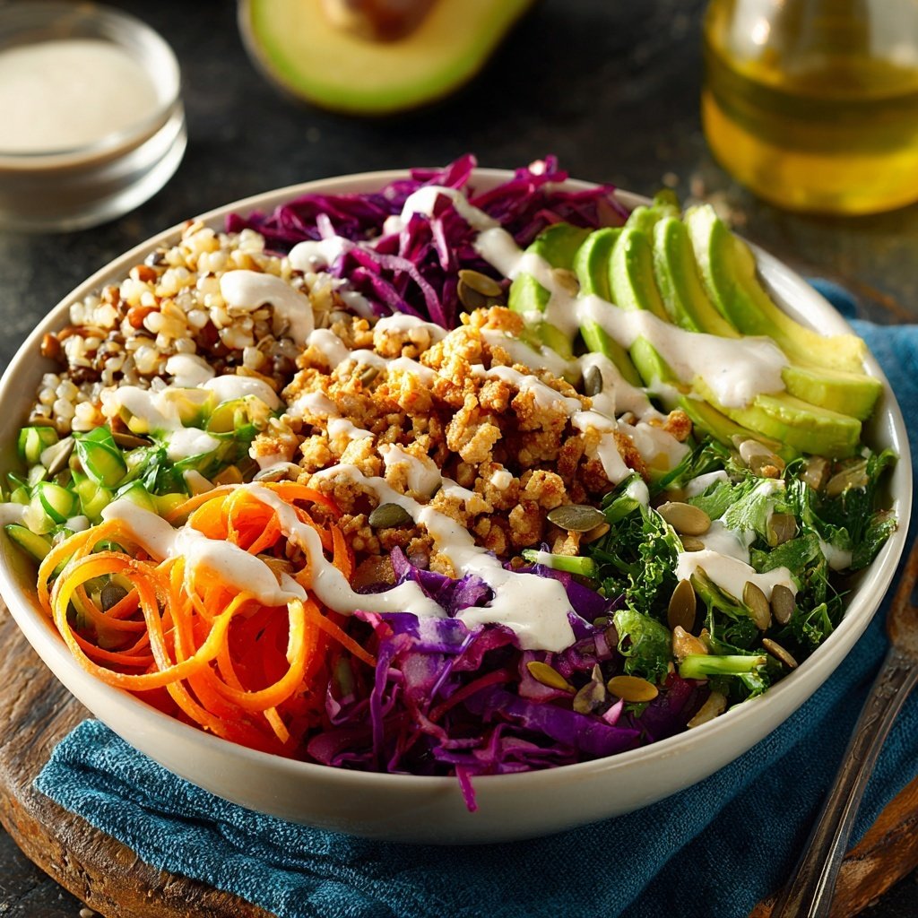 Vegan Buddha Bowl with Turkey
