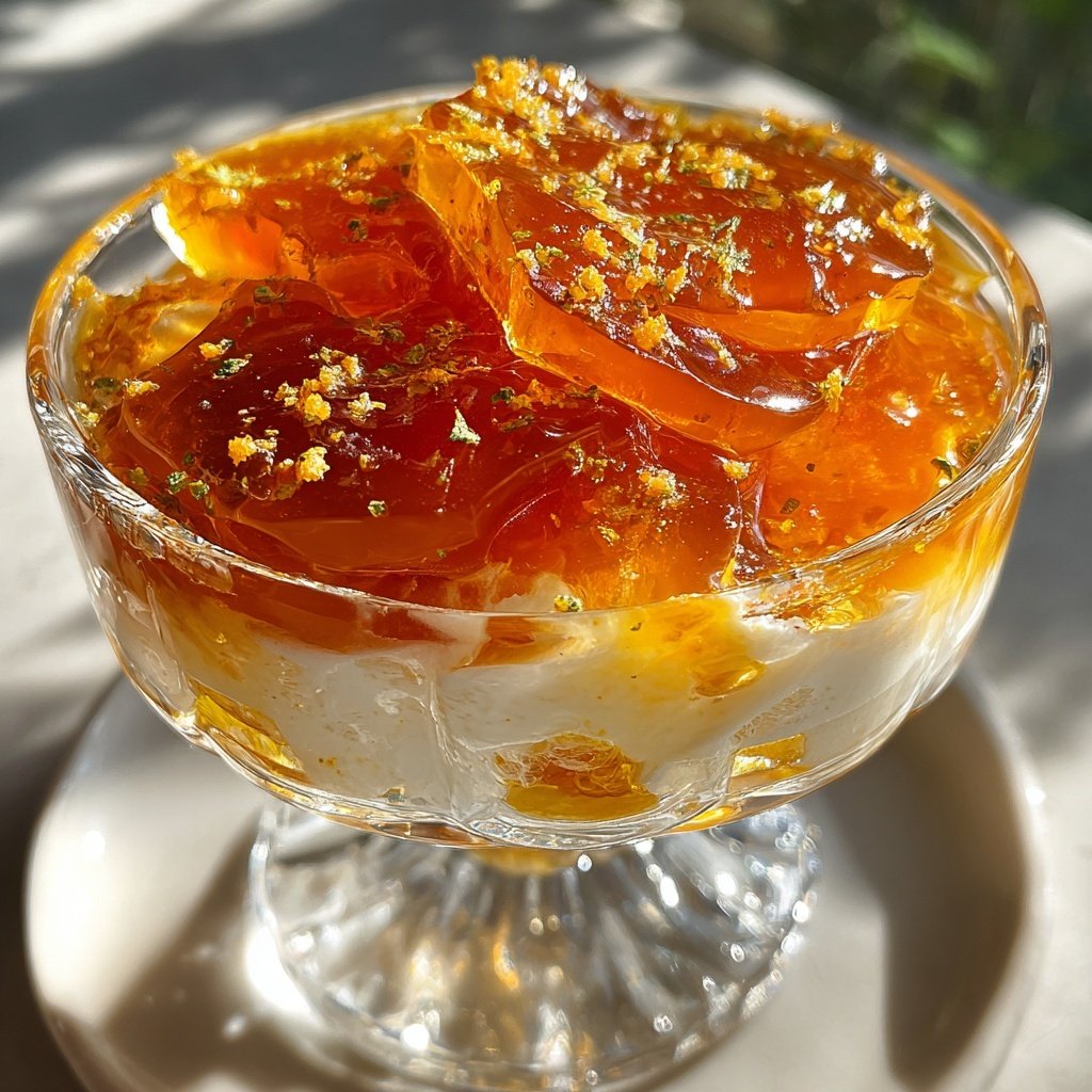 Bergamot Parfait Orange Jelly Liquorice