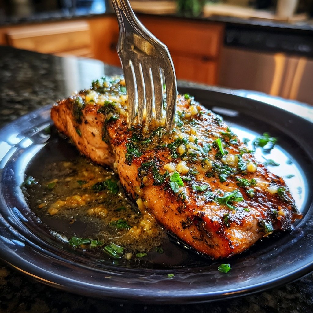 Spicy Garlic Butter Salmon
