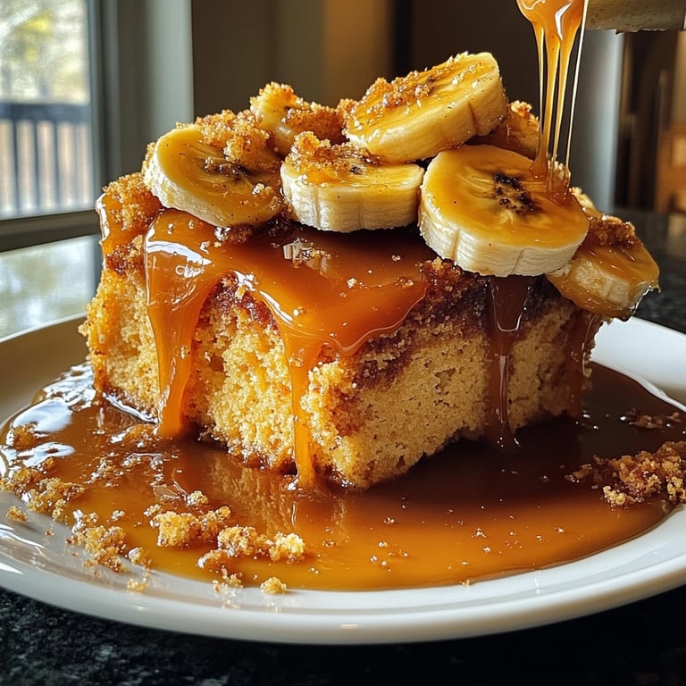 Bananas Foster with Pound Cake