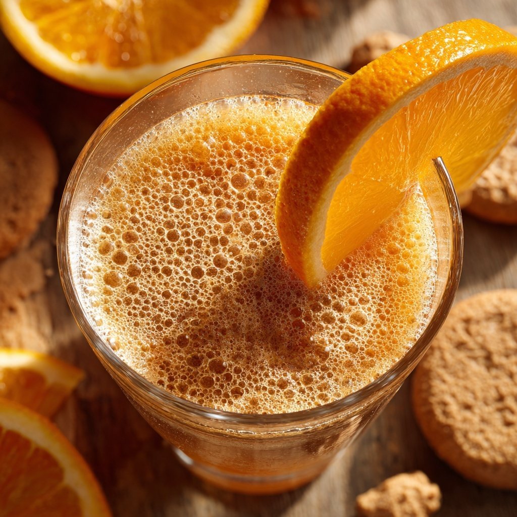Gingerbread Orange Festive Fizz
