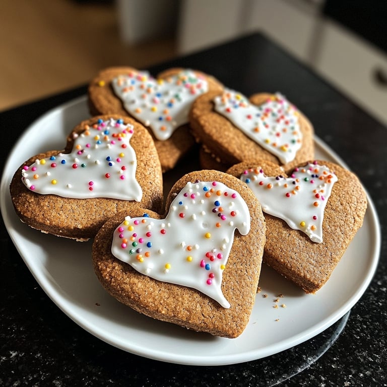 Spiced Gingerbread Heart Cookies