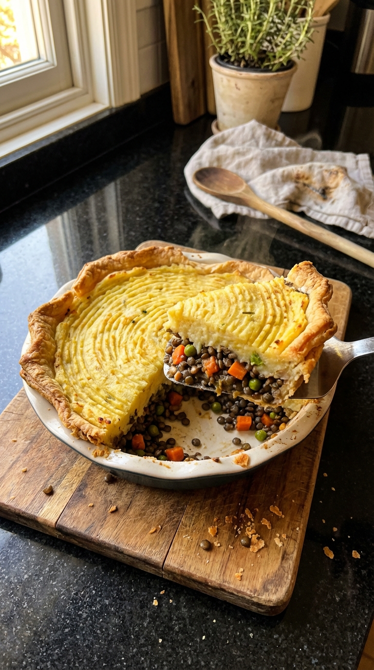 Warm Lentil Shepherd's Pie