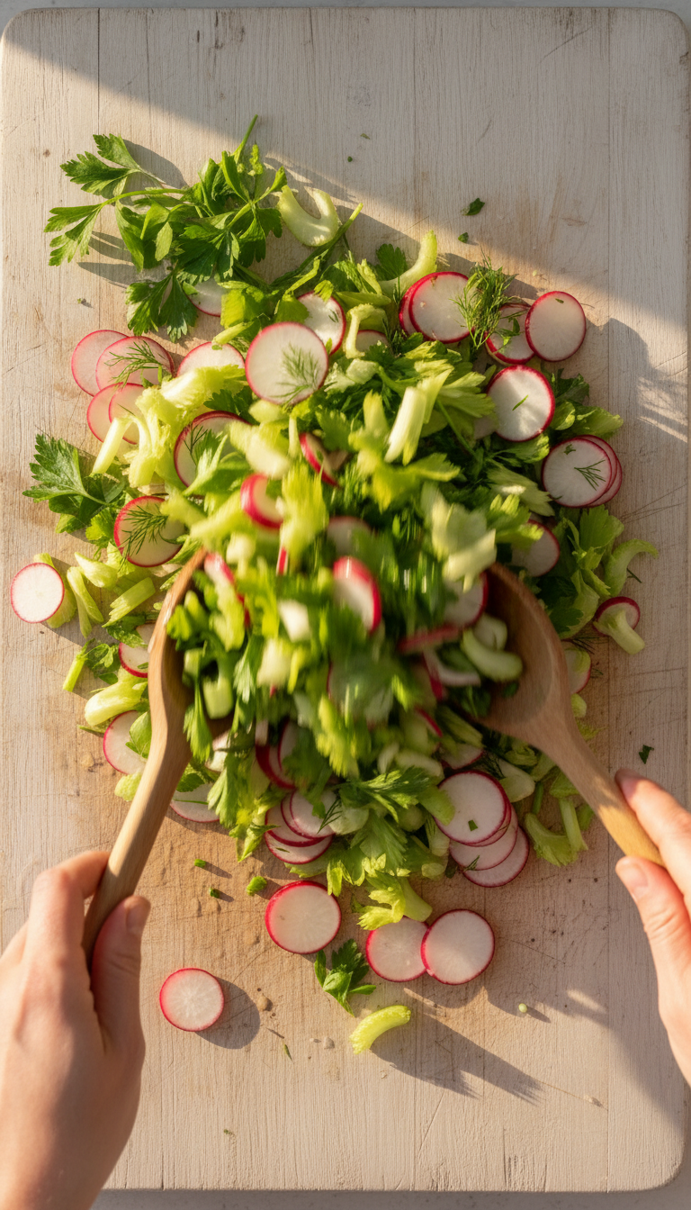 Celery and Radish Salad