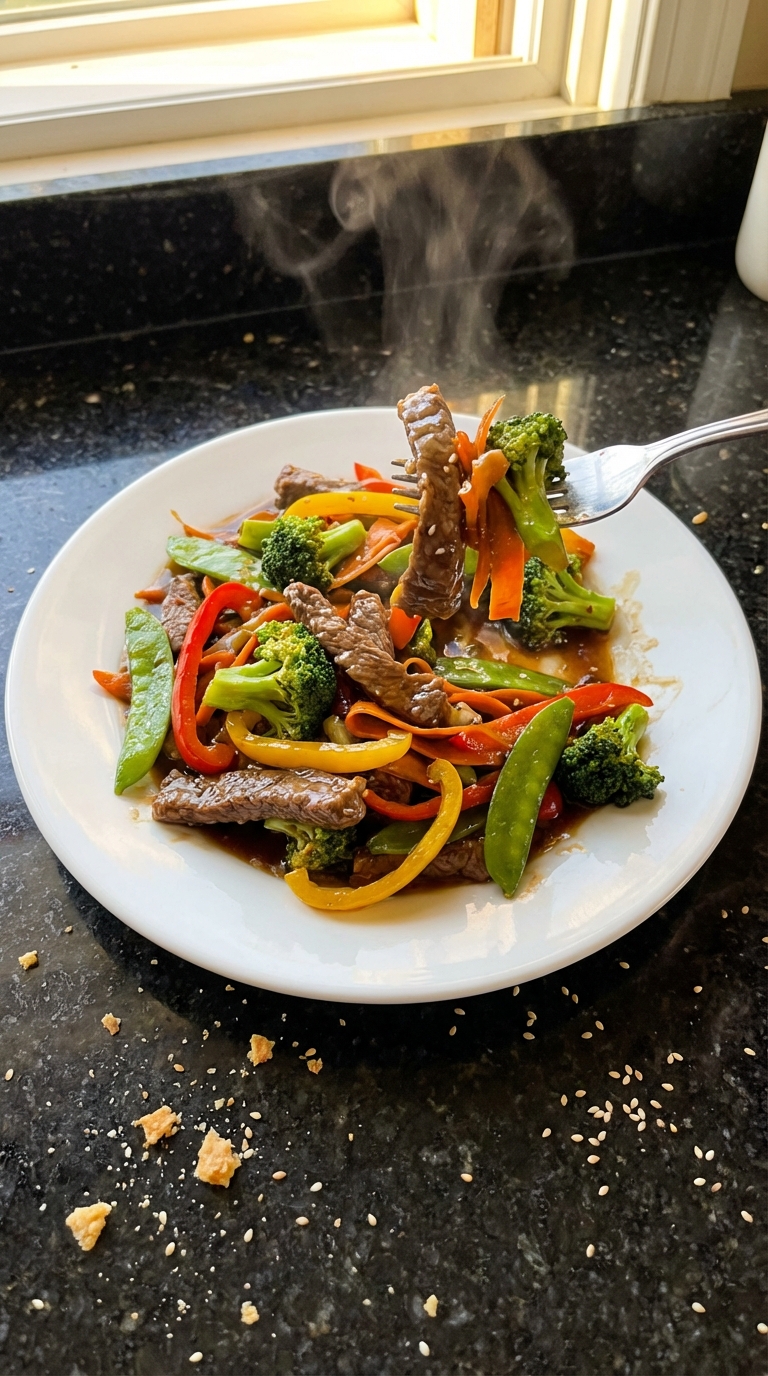 Vegetable and Beef Stir Fry